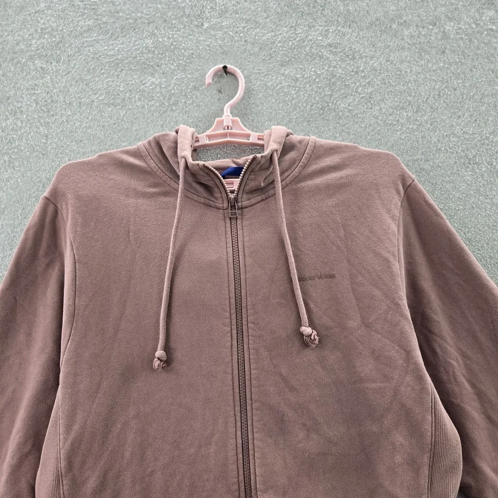 Outdoor Voices Women Hoodie L Brown Activewear Logo‎ Long Sleeve